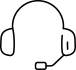 24/7 Financial Support and Trading Assistance Customer service headset icon