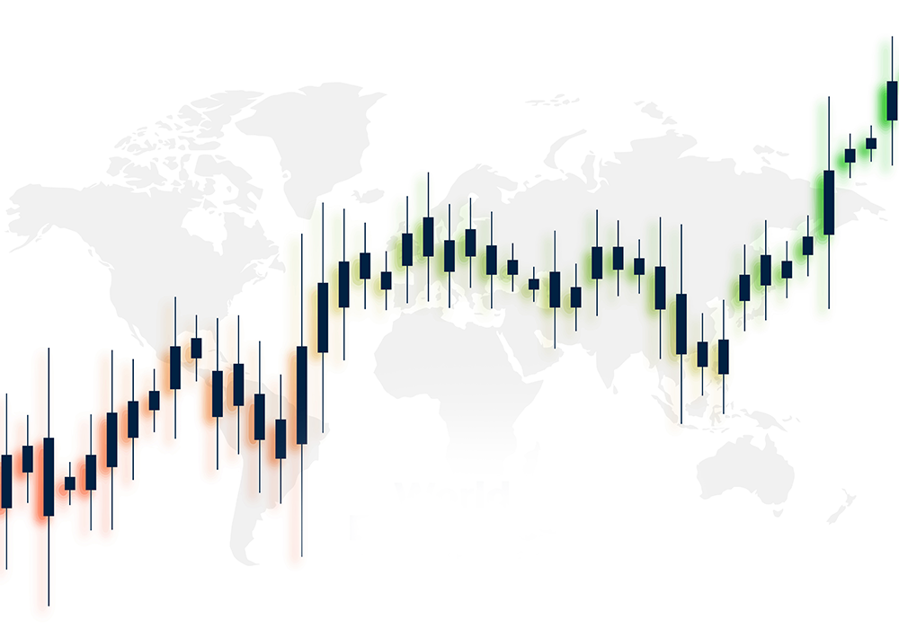 Candlestick chart illustrating key price action patterns used by traders to identify market trends and reversals