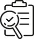 Compliance Check and Account Verification Icon Checklist and magnifier icon representing audit or verification